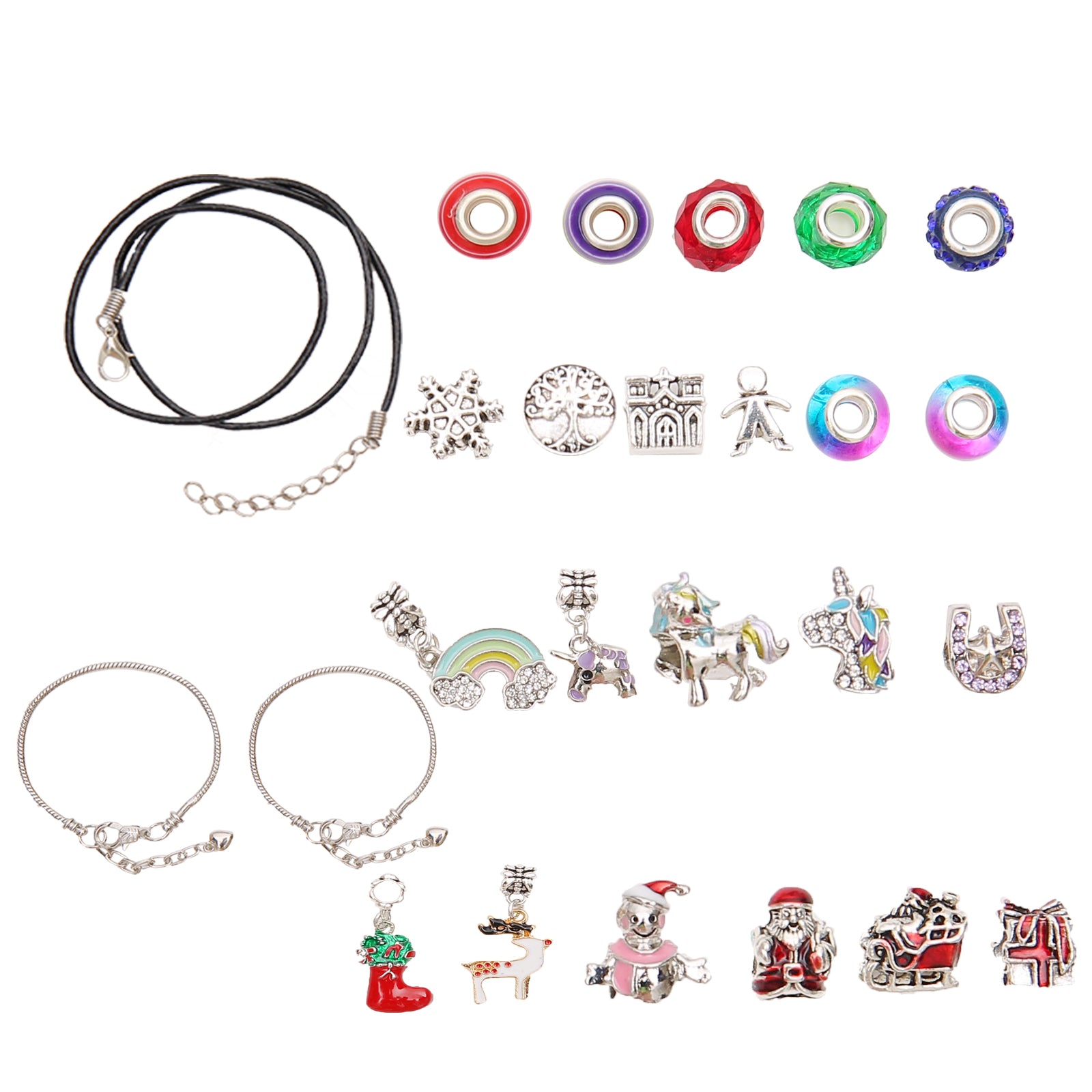 24 Day Jewellery Christmas Advent Calendar Bracelets Necklace Crystals Unicorn 24 Day Jewellery Christmas Advent Calendar Bracelets Necklace Crystals Unicorn
